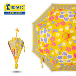 蓝蚂蚁儿童伞男童女童雨伞小孩男孩女孩直杆遮阳伞晴雨两用伞卡通