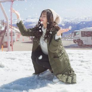 2016冬装新款韩版修身棉衣外套带毛球连帽中长款羽绒棉服女外套潮