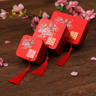 将爱起航2015新款 创意喜糖盒子铁盒中式结婚糖盒婚庆用品糖果盒