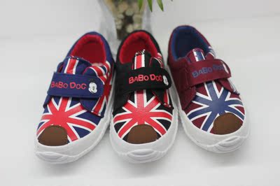 童鞋 巴布豆 Babodog 英国国旗 帆布鞋 3色可选