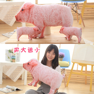仿真小母猪猪毛绒玩具公仔创意猪肉抱枕儿童玩偶整人恶搞搞笑礼物