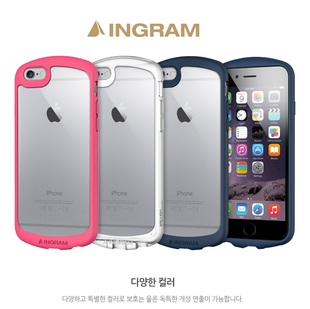 韩国代购INGRAM正品iPhone6透明手机壳 苹果6 plus防摔硅胶手机套