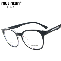 木林村超轻TR90眼镜架 女款圆脸可配近视眼镜框架 全框男光学镜