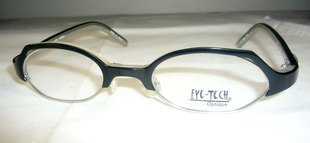 艾特EYE-TECH板材带鼻托眼镜架男女士近视眼镜框黑色