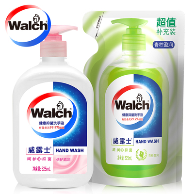 Walch/威露士洗手液525g送袋装补充装525g