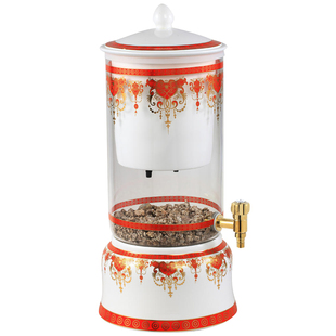 帝信 豪华玻璃陶瓷净水缸过滤芯储水罐 家用茶水桶纯净水器机礼品