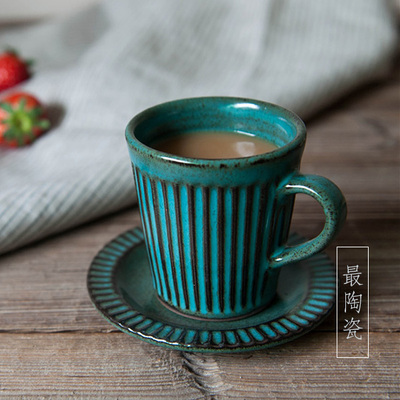 手工陶瓷咖啡杯套装创意陶瓷杯咖啡套具下午茶杯套装送朋友礼物