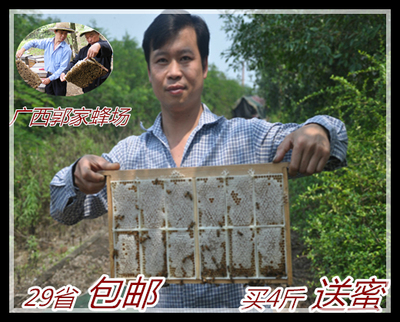 蜂巢蜜 格子蜜 纯正农家自产野生山花全封盖成熟土蜂蜜PK新西兰蜜