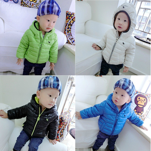 宝宝棉衣外套韩版0-4岁1小男童婴儿童装冬季2幼儿加厚冬装棉袄潮3
