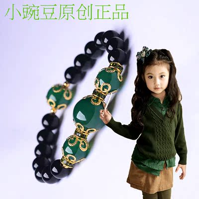 玛瑙手链女款纯天然5a正品黑绿色原创复古民族风时尚韩版甜美单圈