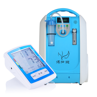 博仕珑制氧机吸氧家用血压计上臂式血压测量仪器便携组合礼包