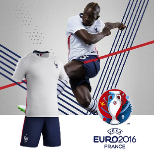 包邮 法国球衣主客场足球服2015-16欧洲杯新款国家队队服短袖套装