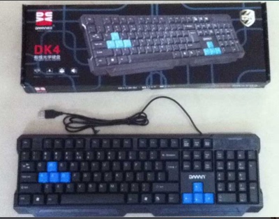 貂王DK4  USB有线键盘 办公键盘 游戏键盘sbiao 高级防水功能键盘
