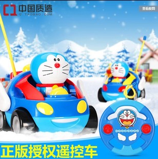 哆啦a梦遥控车赛车叮当猫玩具车 机器猫音乐儿童益智玩具电动卡通