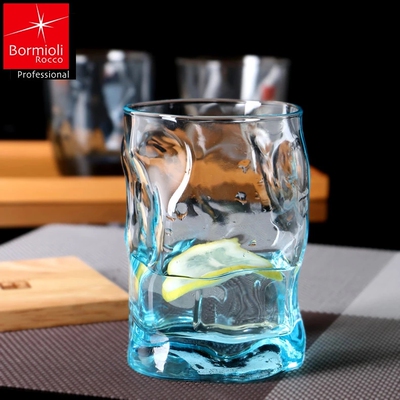 意大利bormioli进口水杯玻璃杯彩色透明创意杯子果汁杯泡茶杯家用