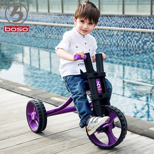 宝仕儿童三轮车脚踏车2-3-4-5岁宝宝小孩自行车童车玩具车大哈雷