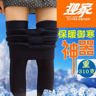 2016冬季新款加绒加厚保暖打底裤时尚外穿弹力修身显瘦美腿踩脚裤