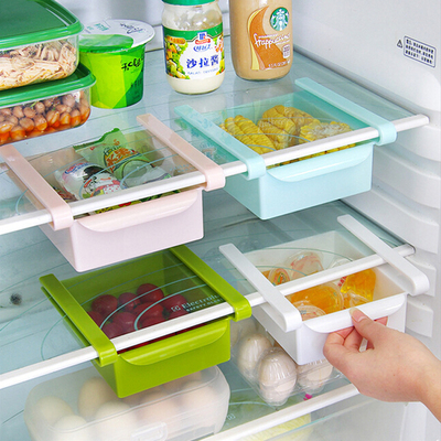 创意家居小用品 抽拉式冰箱保鲜收纳置物盒日常百货家庭生活用品