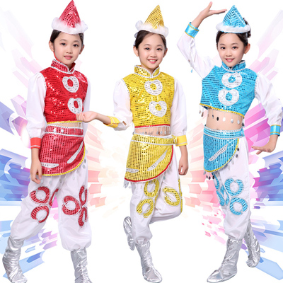 小荷风采马蹄哒哒新款儿童少数民族舞蹈演出服幼儿蒙古族表演服装