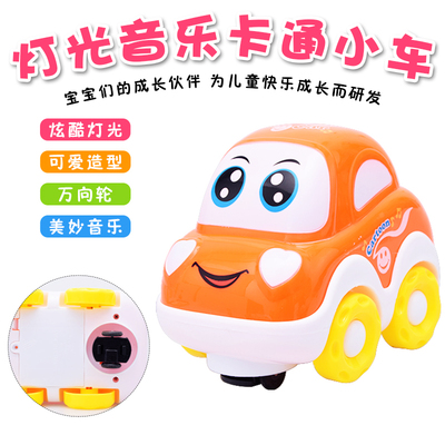 儿童卡通电动玩具车3D灯光发光音乐跑车模型地摊玩具儿童小孩玩具