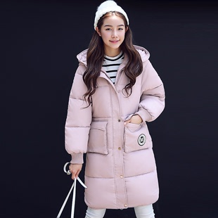 2016冬季新款韩版棉服女中长款修身面包服连帽长袖棉袄女学生外套