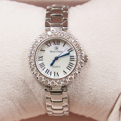 【天天特价】正品水晶水钻石英表防水表韩版潮流时尚钢带手表女表