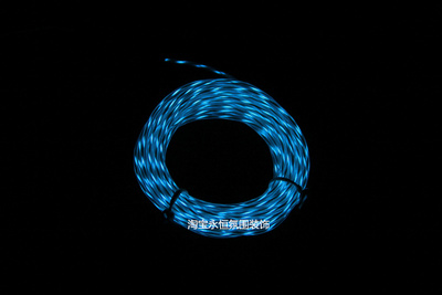 2.3mm 冰蓝，透明蓝绿追光线_流光线_氛围灯el aqua chasing wire