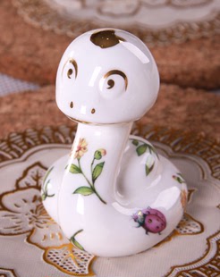 花之恋新骨瓷12生肖蛇动物桌面摆件喜庆吉祥礼品工艺创意饰品陶瓷