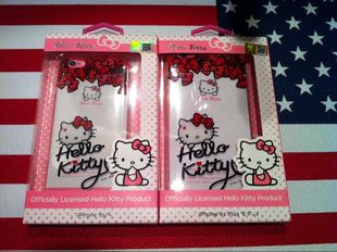 现货！Hello Kitty凯蒂猫iPhone6S/6S Plus 5.5手机壳 TPU手机套