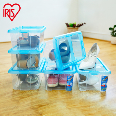 爱丽思IRIS 环保塑料彩色透明女士鞋盒SHB353一组6个装