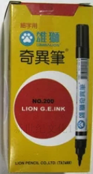 台湾雄狮200奇异笔/记号笔/麦克笔/黑色/红色/蓝色/绿色/四色可选