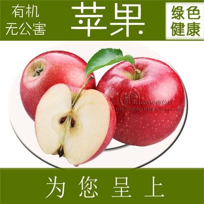 陕西特产白水有机红富士苹果新鲜采摘24颗（约10斤）