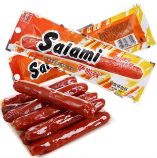 Salami萨啦咪温州特产零食品烤制原味猪肉腊肠烤香肠30包全国包邮