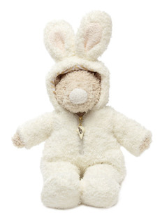 日系大牌软绵绵新款穿兔子衣服的可爱小熊