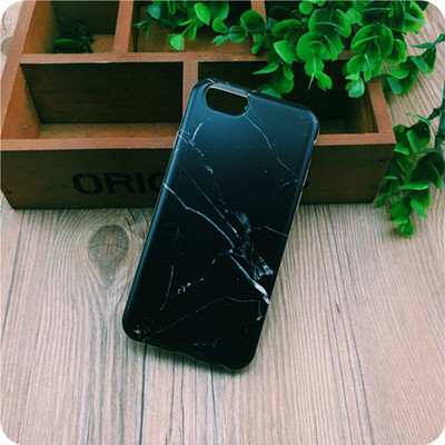 原创大理石黑iphone6软胶手机壳6plus保护套苹果5s包边手机套外壳