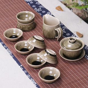 高档茶具套装整套功夫茶具 窑变陶瓷茶壶茶器礼品商用泡茶具
