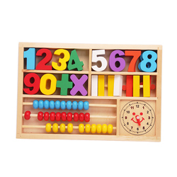 儿童木制益智玩具蒙氏教具数学字教具婴幼儿启蒙0-9数字盒玩具