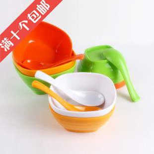 密胺仿瓷碗塑料碗彩色碗四方碗蘸料碗汤碗米饭碗儿童面碗粥碗批发