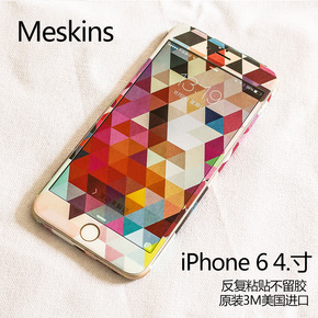 MeSkins iPhone6s手机贴纸彩膜苹果6全身贴膜背贴卡通ip6贴纸个性