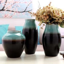 博汉陶瓷亮光釉花瓶 复古工艺品 简约唯美时尚家居 多彩创意礼品