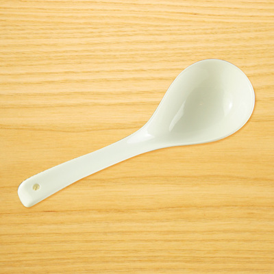 唐山纯白骨瓷骨质瓷马戈勺平底调羹咖啡勺 饭勺子调羹大小汤勺