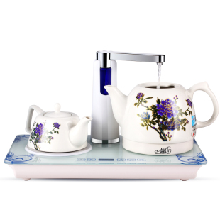 益的 YD-B02自动上水壶陶瓷电热水壶保温功夫茶烧水壶自吸式泡茶