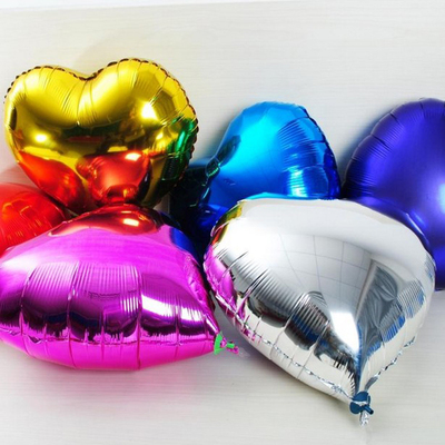 18寸心形铝膜铝箔气球 婚房布置装饰用品 桃心生日新年装饰圣诞节