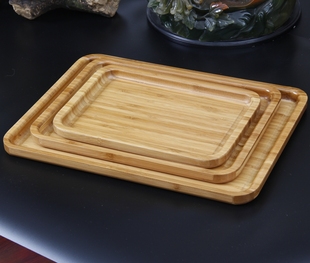 竹制长方形欧式托盘水杯收纳托盘茶具茶盘木质下午盘餐盘水果盘子