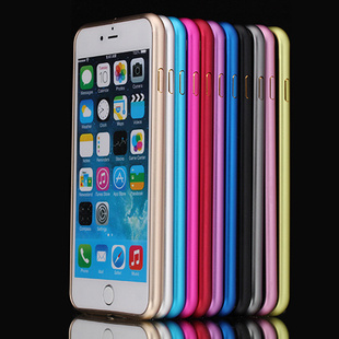 苹果iphone6边框6plus梅花扣铝合金属玫瑰金手机保护壳4.7寸5.5寸