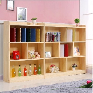 特价全实木松木书柜书架儿童自由组合简易现代宜家成人置物架包邮