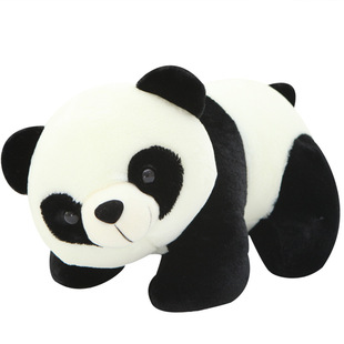 新款爬式熊猫公仔 正版大熊猫毛绒玩具吉祥物定制订做批发代理