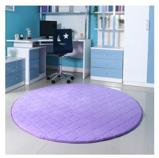 新款簇绒珊瑚绒地毯正圆形客厅卧室电脑椅地毯地垫