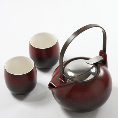 专柜正品TAYOHYA多样屋 现代茶具组 铁红 白色