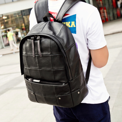 2015新款欧美时尚男包潮流背包大中学生书包旅行双肩包运动包399